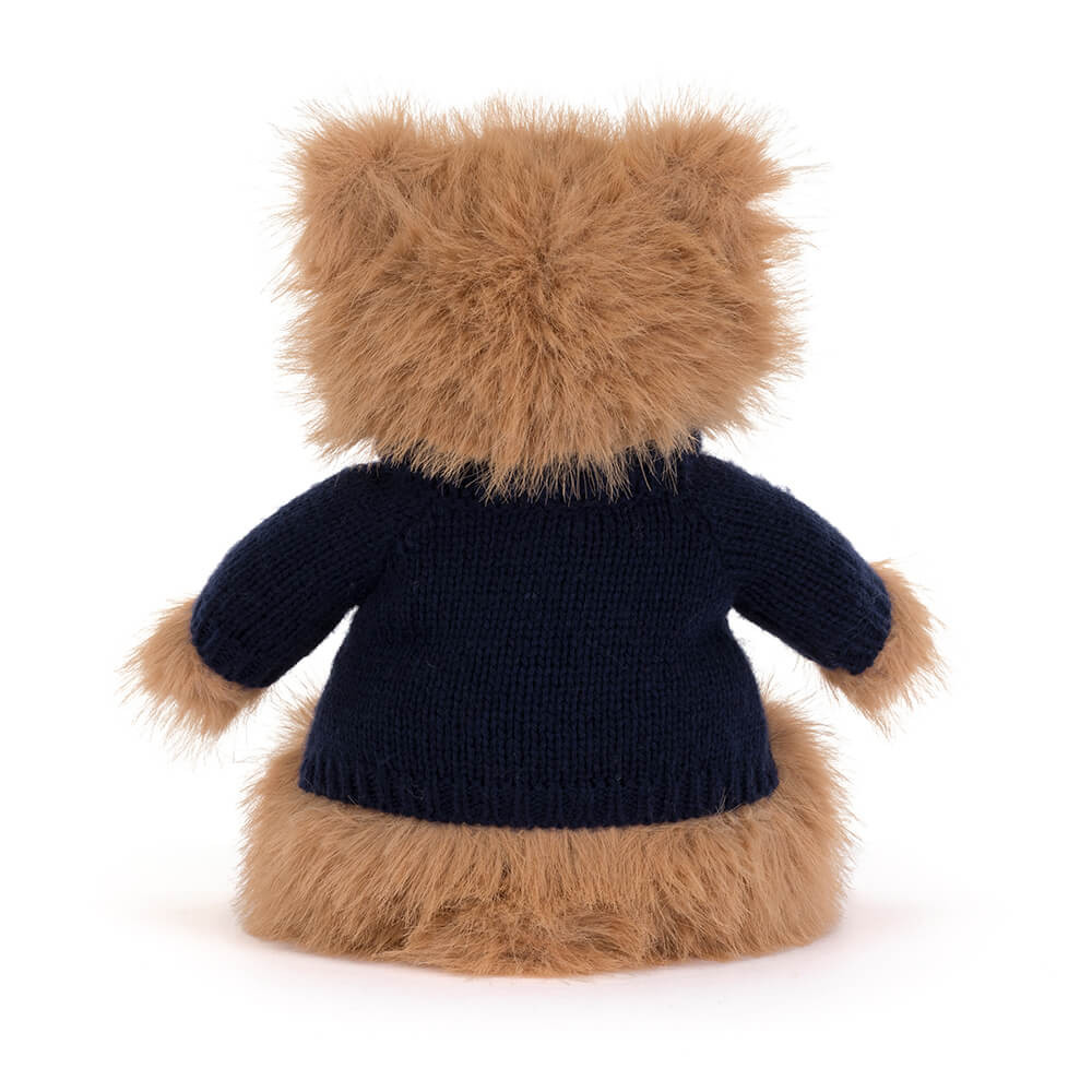Bartholomew Bear Bouffant with Personalized Navy Jumper - Image 4