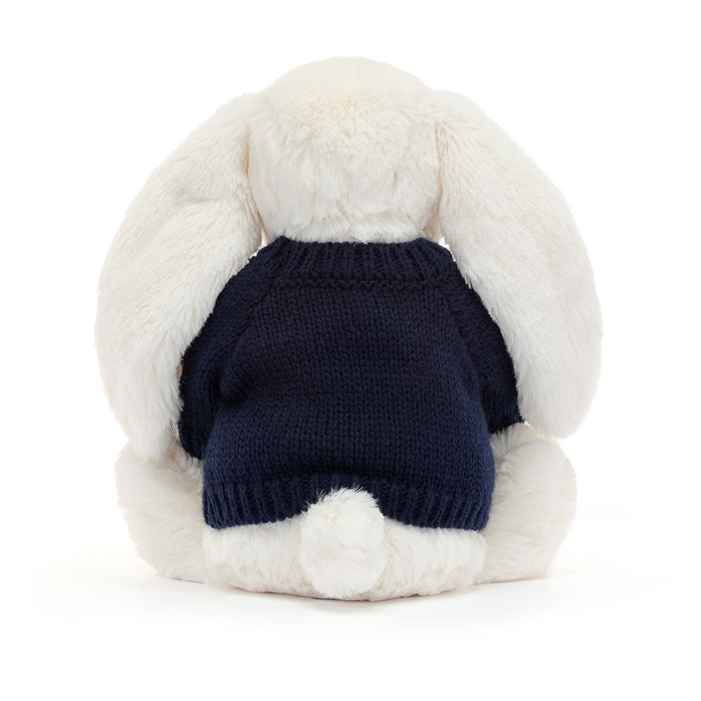 Bashful Twinkle Bunny with Personalized Navy Jumper - Image 4