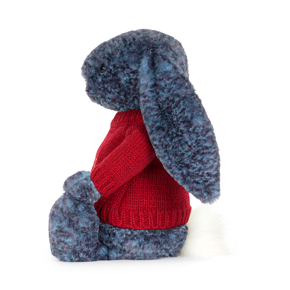 Hopscone Luxe Bunny with Personalized Red Jumper - Image 3