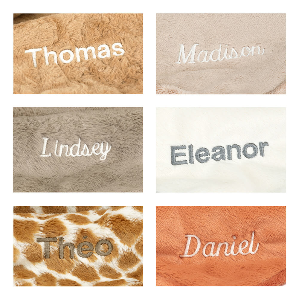Personalized Bashful Giraffe Blankie - Image 4