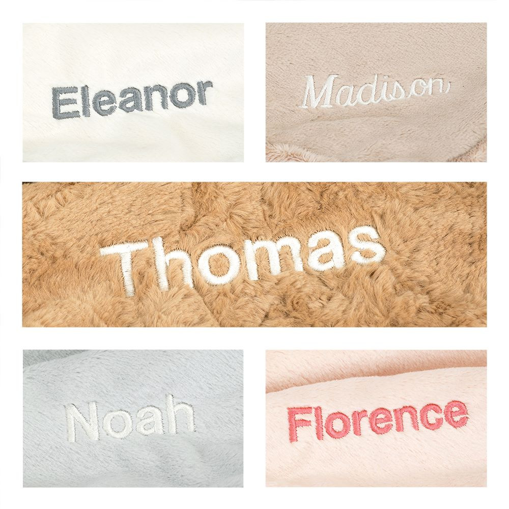 Personalized Bashful Beige Bunny Blankie - Image 3