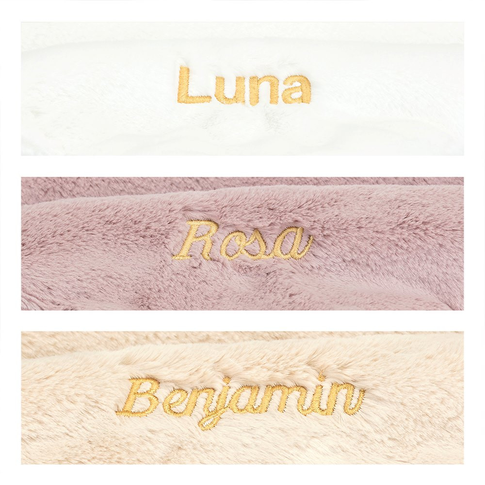 Personalized Bashful Luxe Bunny Rosa Soother - Image 4